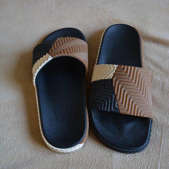 ADIDAS Alexander Wang x AW Adilette Slide Black White Brown US size 7 main image 7